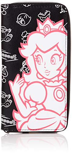 Bioworld - DifuzedPortefeuille Super Mario PeachUnisex adultoCarterasMulticolor (Multicolore)2x10.5x20 Centimeters (W x H x L)