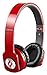 Price comparison product image Noontec Zoro HD True Sound Professional Headphones with Inline Mic and Answer/End Button - Red