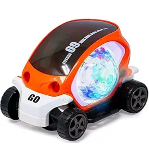 Toytastic Future Musical Car Rotate 360 Degree with Flashing Light & Music with Colorful Lighting for Kids - Multicolor