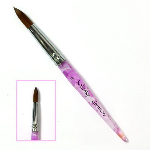 New Professional nail acrylic brush for Nail Art tips Design UV Gel Builder, Polish (No. 18) - wave pattern