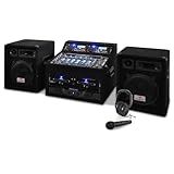 2x Cinch-zu-Klinke-Kabel DJ PA Set Rack Star Jupiter Shock 800W Rackcase Anlage