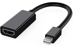 DIGITALKEY Adaptateur Mini DisplayPort vers HDMI, Mini DP (Thunderbolt) vers HDMI convertisseur doré câble