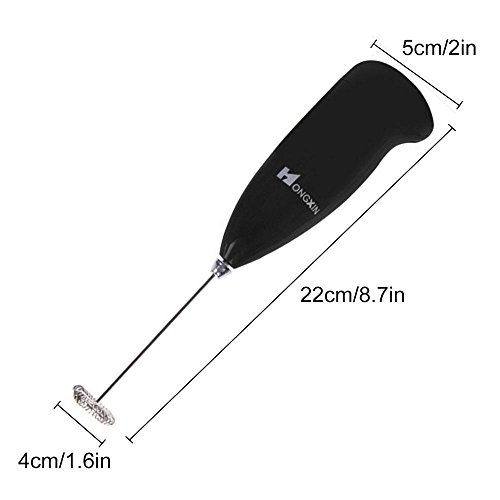Kobwa Mini Elektrische Schneebesen Mixer Rührer Edelstahl Ei Schlägel für Kaffee, Milchschäumer, Schlagsahne, Saft und Andere Mix-Dinge - 2