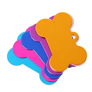 Kiki N Pooch Bone Shape Collar Pendent for Cat/Kitten (Color May Vary) - Pack of 2