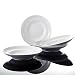 Produktbild Malacasa, Serie Regular, Porzellan Suppenteller, 4-tlg. Set 9,5 Zoll Tief Salat Pasta Teller Tafelservice Speiseteller
