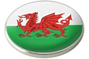 ASBRI WALES NATIONAL FLAG GOLF BALL MARKER.