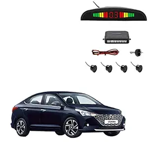 SYKIT Car Reverse Parking Sensors Assistant Black Color for Hyundai New verna