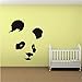 Produktbild Wsxxnhh Beliebteste Baby Zimmer Dekorative Panda Kopf Wandaufkleber Abnehmbare Vinyl Aufkleber Für Schlafzimmer 59 Cm X 68 Cm
