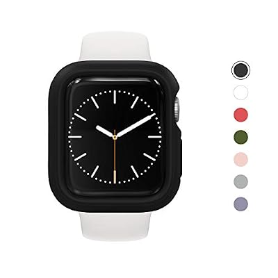 RhinoShield Coque Bumper pour Apple Watch Series 5/4-44 mm [CrashGuard NX] Protection Fine Personnalisable avec Technologie Absorption des Chocs - Noir