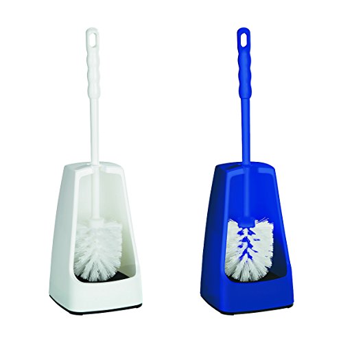 WENKO 19625100 WC-Garnitur Simple Blau, Kunststoff, 12 x 40.5 x 12 cm, Blau - 2
