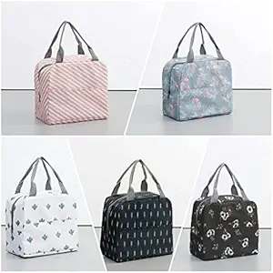 Household Culture Cooler Lunch Box Portable Insulated Canvas Lunch Bag Thermal Food Picnic Lunch Bags for Women Kids