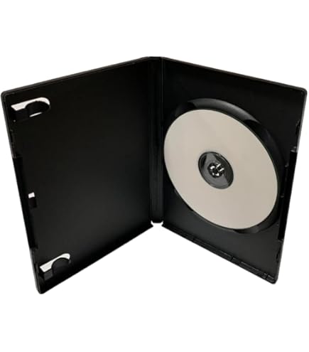 TodoMedia 14mm Double Capacity Black DVD/CD Disk Case with Clear