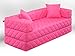 Produktbild 1A Schlafsofa! 10 versch. Farben! Ideal für Kinder (pink)