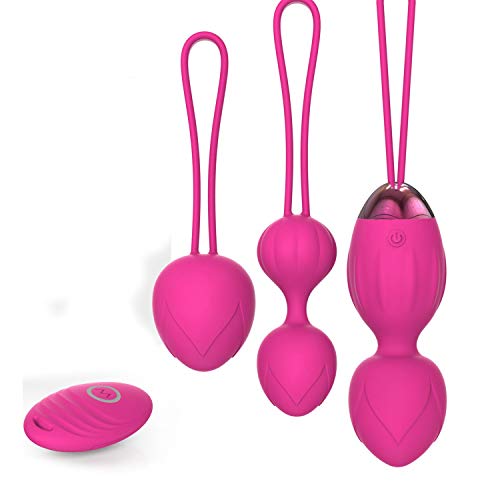 Massage Ball Ben Wa Balls Sets - Doctor Recommended Kegel Balls for Beginners & Advanced for Pelvic Floor Exercises & Tightening(Pink)