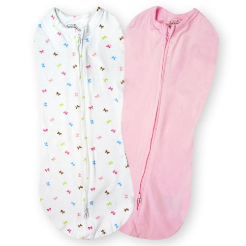 Summer Infant SwaddlePod 2-Pack, Baby Bows, Newborn