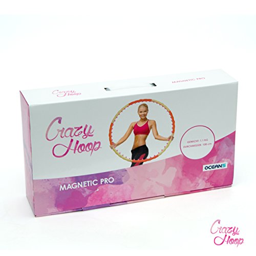 Crazy Hoop Magnetic Pro Hula Hoop Reifen mit Magneten 1,1kg, zum abnehmen - 8
