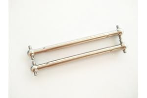 EPTNNASO CrazyRacer Harden Steel Drive Shaft 6X65MM - 2pcs Set for H-P-I Savage XS Flux Silver