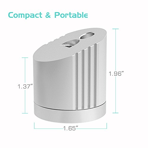 MoKo Apple Bleistift Charging Dock, Tragbare Desktop Charging Station Stand Charger Ladegerät Dock für Apple iPad Bleistift Pro Bleistift Apple Pencil mit USB-Ladekabel, Silber - 8