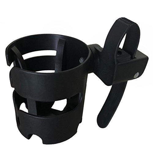 Preisvergleich Produktbild Universal Getränkehalter für Buggy und Kinderwagen Becherhalter Babyflasche halter von WKMR, stabil Dosen Halterung, Becherhalter mit Anti-Rutsch-Befestigung Klettverschluss