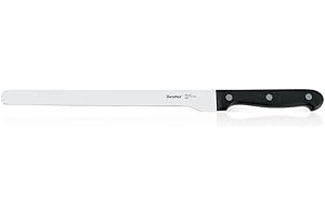 Metaltex PROFESSIONAL - Cuchillo JAMONERO con Mango Baquelita color Negro. Hoja 25 cms