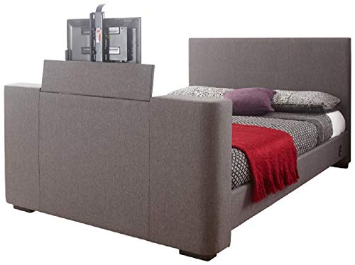 Newark Grey Fabric Electric Tv Bed (5ft Kingsize)