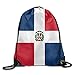 Produktbild Daisylove Rucksack mit Kordelzug, Motiv: Flagge der Dominikanischen Republik, für Sport, Reisen, Schulrucksack