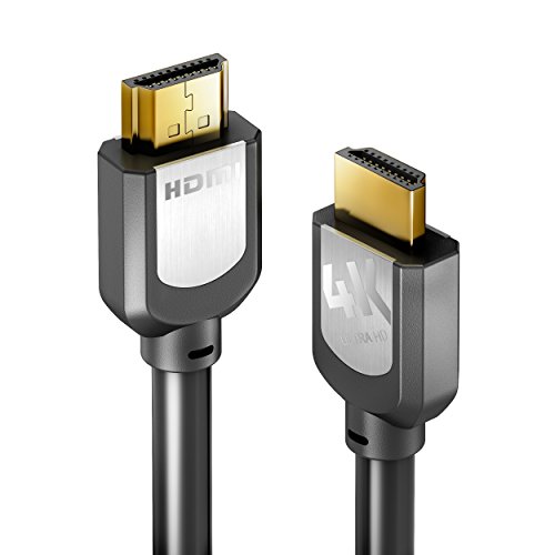 Sentivus 4K HDMI Kabel 5m (Ultra HD, 3D und ARC) auf HDMI 1.3, 1.4 und 2.0 kompatibel mit High Speed Ethernet und 3-fach Schirmung schwarz - 4