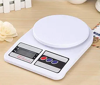 ARDAKI Digital Kitchen Weighing Machine Multipurpose Portable Electronic Weight Scale With Back Lite LCD Display for Measuring Food, Cake, Vegetable, Fruit Weight Machine (KITCHEN SCAL - SF400)