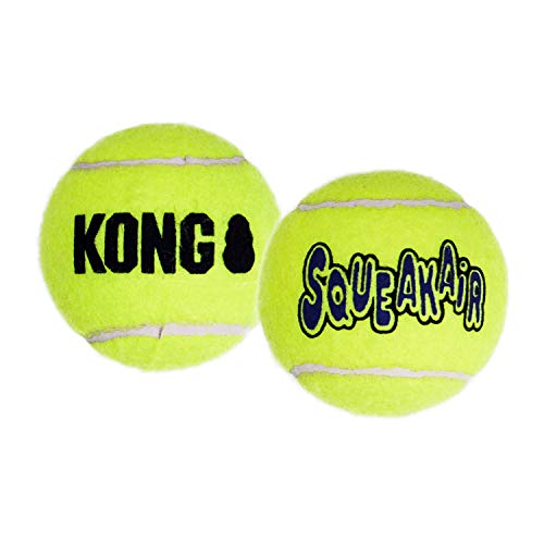 KONG - Squeakair Balls - Pelotas de tenis sonoras que respetan sus dientes - Raza mini (3)