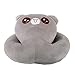 Produktbild Lounayy Kissen Nap Kissen Cartoon Geschenk Zum Basic Mode Schutz Der Halswirbelsäule Braun 37 * 30 * 18Cm Zuhause Dekoration Kissenbezug Leichtes Reisekissen (Color : Grau, Size : 37 * 30 * 18cm)