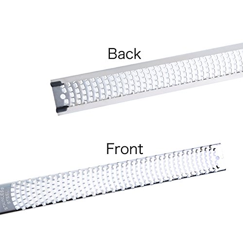 DRAGONN Beste Premium Zester Reibe, Vierkantreibe, Scharfe Klinge aus rostfreiem Stahl – Schwarz Griff + Sicherheitsabdeckung - 4