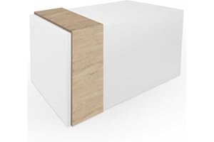 OFILIKE. Mostrador Atenea. Mostrador de Recepción para Oficina, Clínica, Tienda. Diseño Moderno (160cm Ancho, Roble)