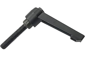 Anawakia Mango de palanca de sujeción, rosca exterior M12 de acero inoxidable, mango ajustable, palanca de sujeción con rosca exterior (80 mm)