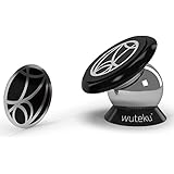 Best Car Phone Holder 100% Universal Magnetic Dashboard Mount Kit by Wuteku | For All Vehicles, Phones &amp; Tablets | iPhone X,8,7 Galaxy S8 S7 | 2 Discs &amp; Plate Inc | Top Rated by Uber Drivers