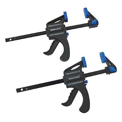 Silverline 250108 100 mm 2 Pack Quick Clamps