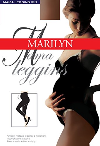 Women Opaque Maternity Pregnancy Flexible Relaxing Leggings, Comfort Seams, 100 Denier