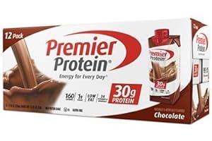 ALLGLAZZ Premier Protein Lot de 12 shakes à haute teneur en protéines, chocolat (325,3 ml)