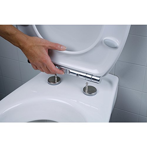 Tiger 252960346 WC-Sitz Boston mit Absenkautomatik und Easy-Clean-Funktion, weiß / chrom - 3