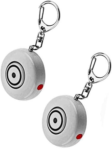 Personal Alarm Keychain & Torch 130db Siren, Protection, Alarm Set (White/White)