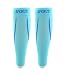 Produktbild DEBAIJIA 1 Paar Unisex Sport Beinlinge, Graduelle Kompressionsstrümpfe ohne Fuß, Wadenbandage für Damen & Herren Radfahren, Laufen, Joggen, Erholung, Schmerzlinderung - Blau L