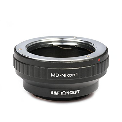 K   F Concept Adaptateur de Monture d objectif  Minolta MD MC Objectif pour Nikon 1  N1  Adaptateur de Support  pour Nikon J1  J2  J3  V1  V2  S1