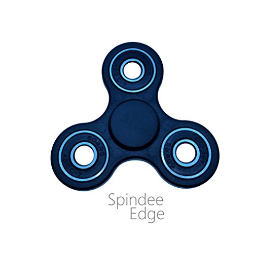 Spindee Edge Black Tri Fidget Spinner Prime Anti-Anxiety Stress Relief Toy Ultra Fast & Durable High Speed Si3N4 Ceramic Bearing For 2-3 Minute Spins, Learn Hand Spinning Tricks! Gadget Helps Focus Attention In Adults And Children With Autism, ADHD, SEN, Tourette's. Spindee Edge Black Tri Fidget Spinner Prime Anti-Anxiety Stress Relief Toy Ultra Fast & Durable High Speed Si3N4 Ceramic Bearing For 2-3 Minute Spins, Learn Hand Spinning Tricks! Gadget Helps Focus Attention In Adults And Children With Autism, ADHD, SEN, Tourette's.