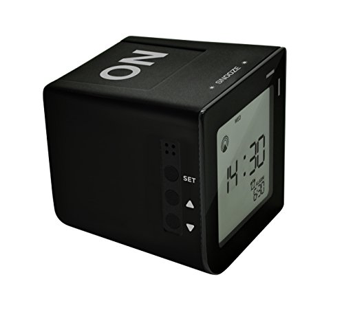 Bresser Funkwecker FlipMe mit leisem Crescendo Alarm, schwarz - 2