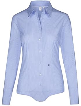 SEIDENSTICKER Seidensticker Schwarze Rose Langarm Stretch Streifen City-Bluse