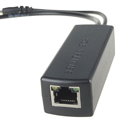 DSLRKIT Active PoE Splitter Power Over Ethernet 48V to 5V 2.5A Compliant IEEE802.3af - 2