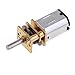 Produktbild Homyl DC1,5-12,0V Metall Hohe Drehmomente Turbo Schnecken Getriebe Motor, Motordurchmesser: 12mm - Silber 300rpm
