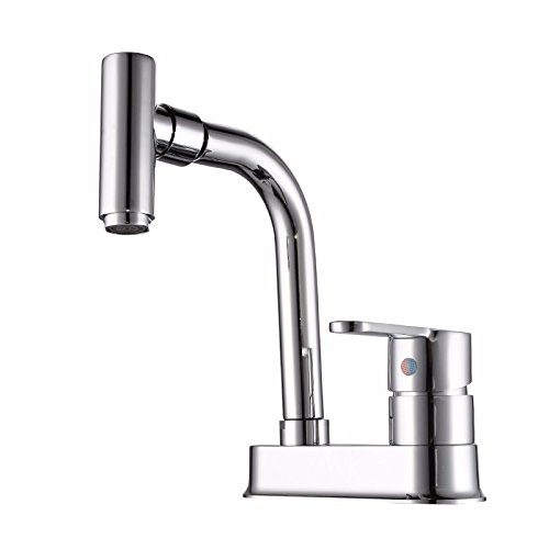 Preisvergleich Produktbild MMYNL TAPS MMYNL Waschtischarmatur Mischbatterie Waschbeckenarmatur Badarmatur Waschtischmischer Bad Wascbecken Armatur 360 ° Warmes und Kaltes Doppel-Loch-Drei-Loch-WC Badezimmer Waschtischarmaturen