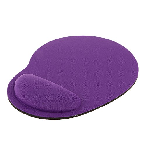 Generic Mausmatte Mausunterlage Handgelenkauflage Mousepad Unterstützt mit Neopren Gummi Rutschfest Oberfläche - Lila