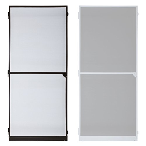 Fliegengitter für Fenster oder Tür – viele Modelle wählbar Alu Rahmen -braun, weiß, 80×120, 90×210, 100×120, 120×140, 120×240, 130×150, Insektenschutz Tür Fenster Alurahmen Fliegenschutz Mückenschutz (Fenster 80 x 120 cm, Weiß) - 3
