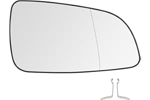 SENZEAL Cristal de Retrovisor para Opel Astra H 2004-2008 Calefactable Derecha Cristal de Espejo Reemplazar 6428785 6428786 (Derecha)